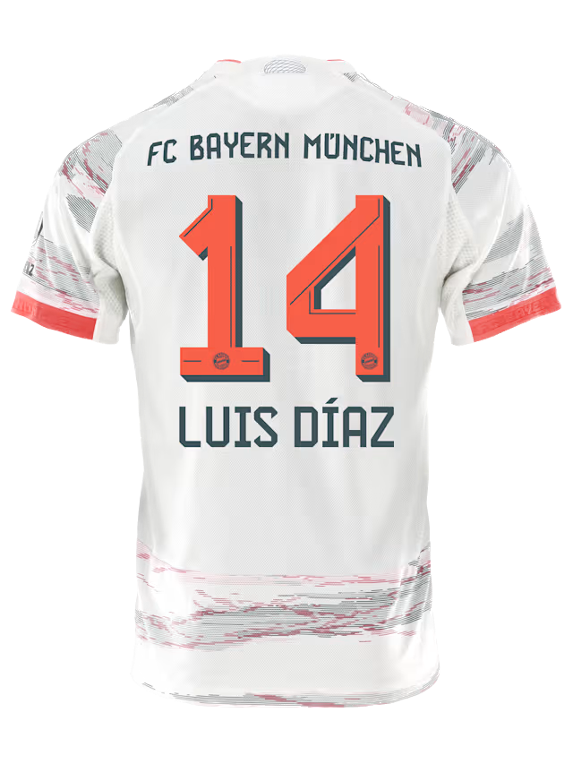 2025/26 Bayern Munich LUIS DIAZ 14 Away Jersey