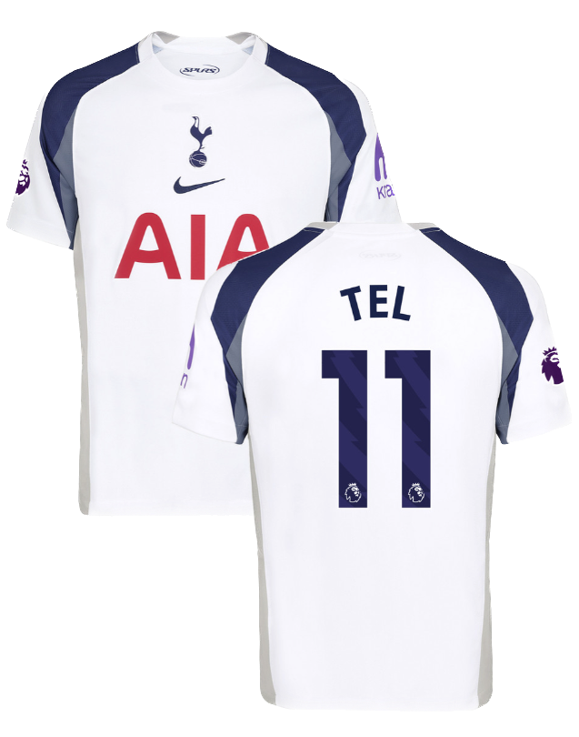 2025/26 Tottenham Hotspur Tel 11 Home Jersey