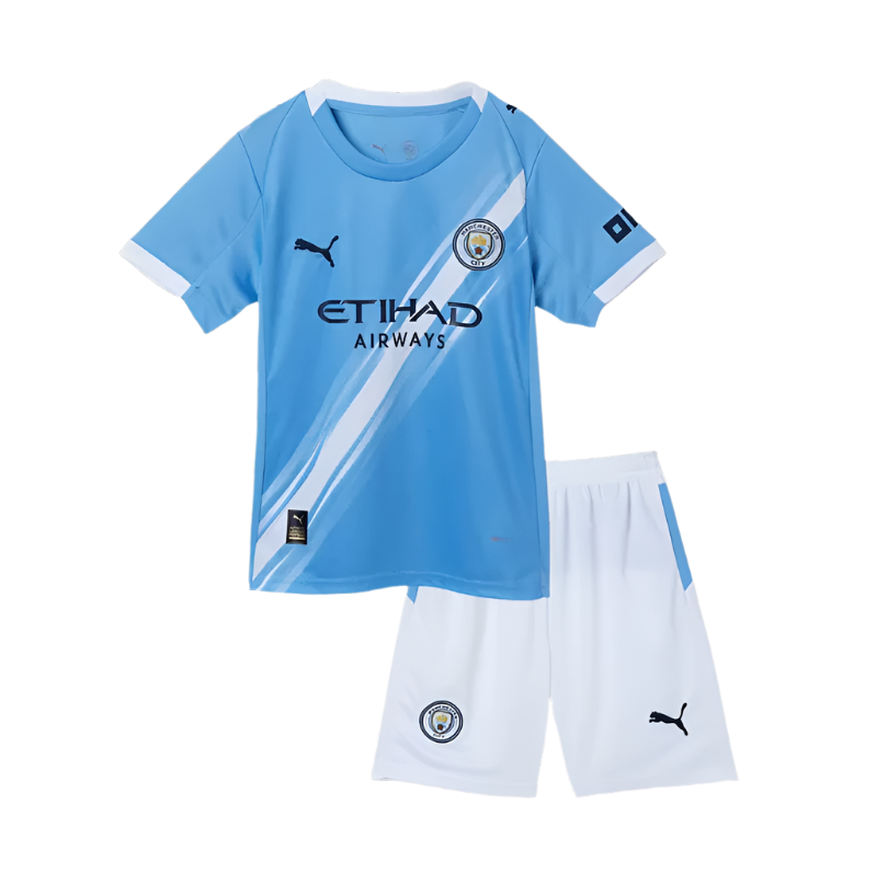 2025/26 Man City Home Kids Kit