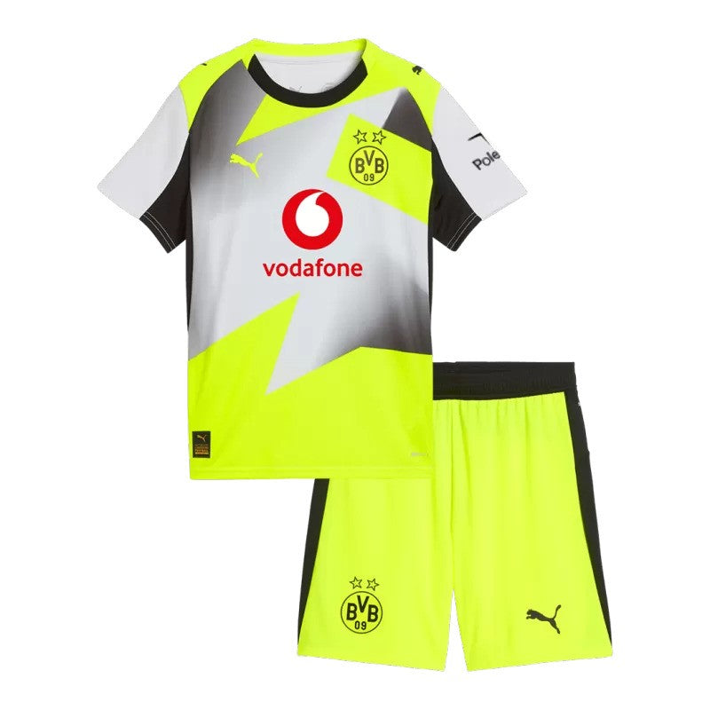 2025/26 Borussia Dortmund Away Kids Kit