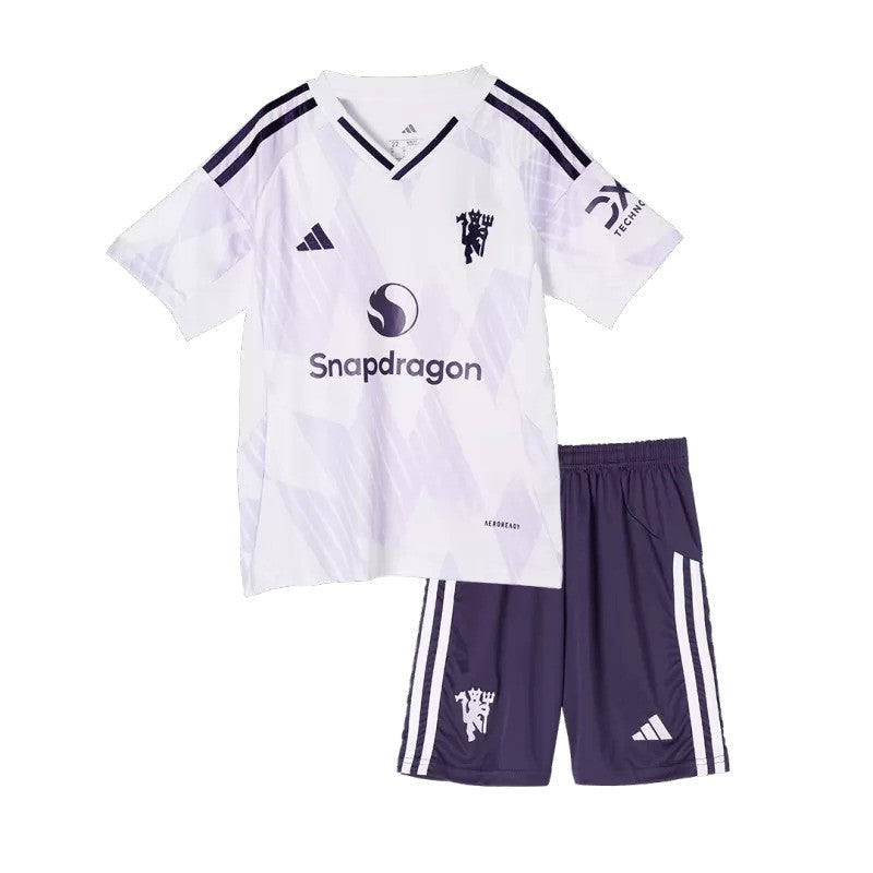 2025/26 Manchester United Away Kids Kit
