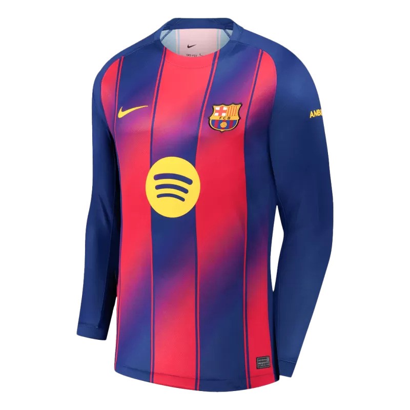 2025/26 Barcelona Home Long Sleeve Jersey