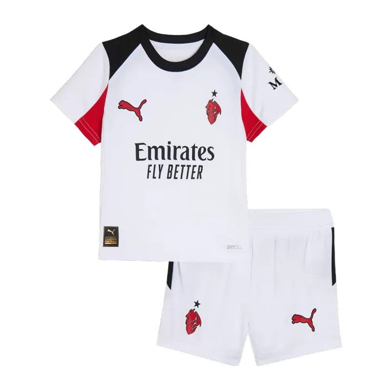 2025/26 AC Milan Away Kids Kit