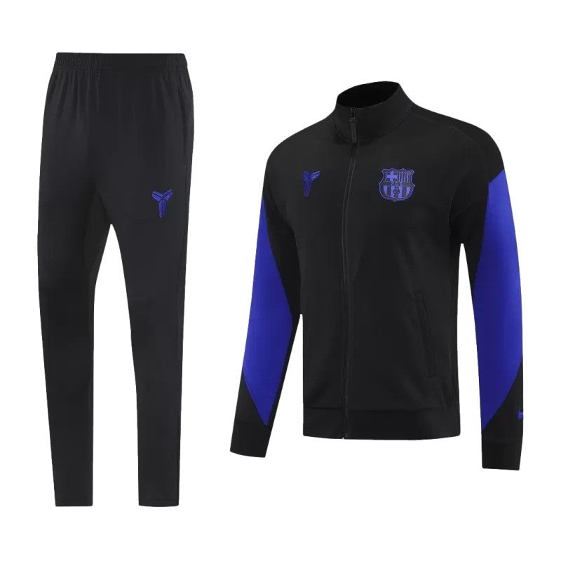 2025/26 Barcelona Jacket Tracksuit - Black & Purple