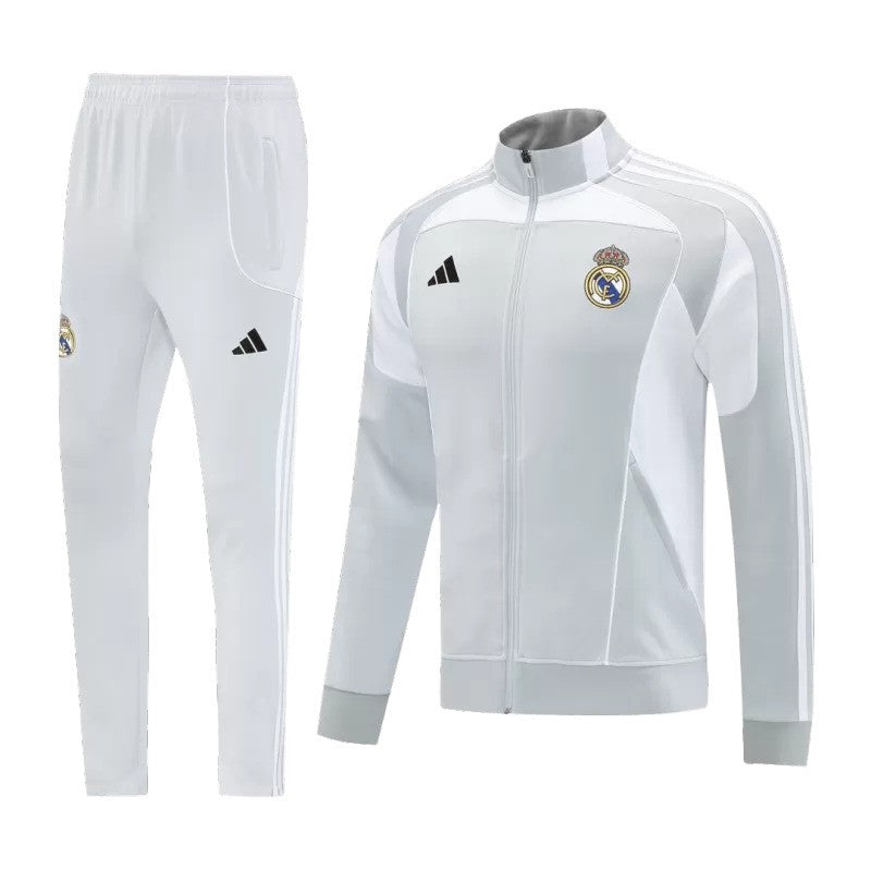 2025/26 Real Madrid Jacket Tracksuit - Grey