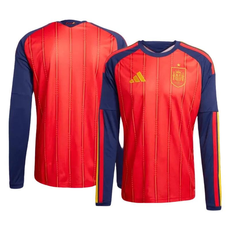2026 World Cup Spain Long Sleeve Home Jersey
