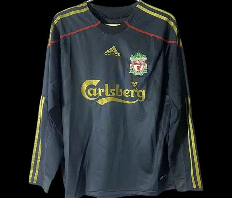 2009/10 Liverpool Długi Rękaw Wyjazdowy (Doskonały)