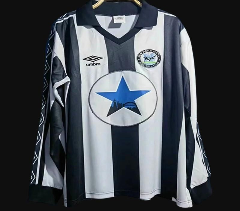 1980/82 Newcastle Długi Rękaw Domowy (Mięta)