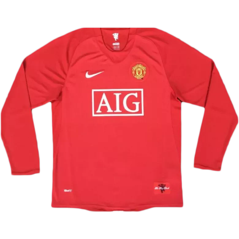 2007/08 Manchester United Home Long Sleeve (Very Good)