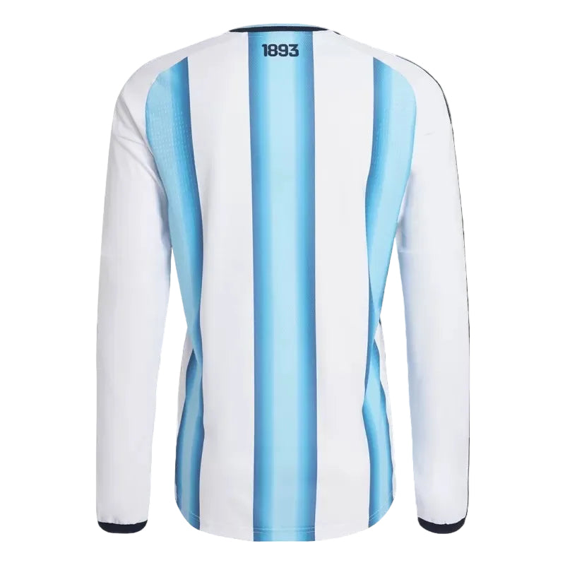 2026 World Cup Argentina Long Sleeve Home Jersey with World Champions Patch