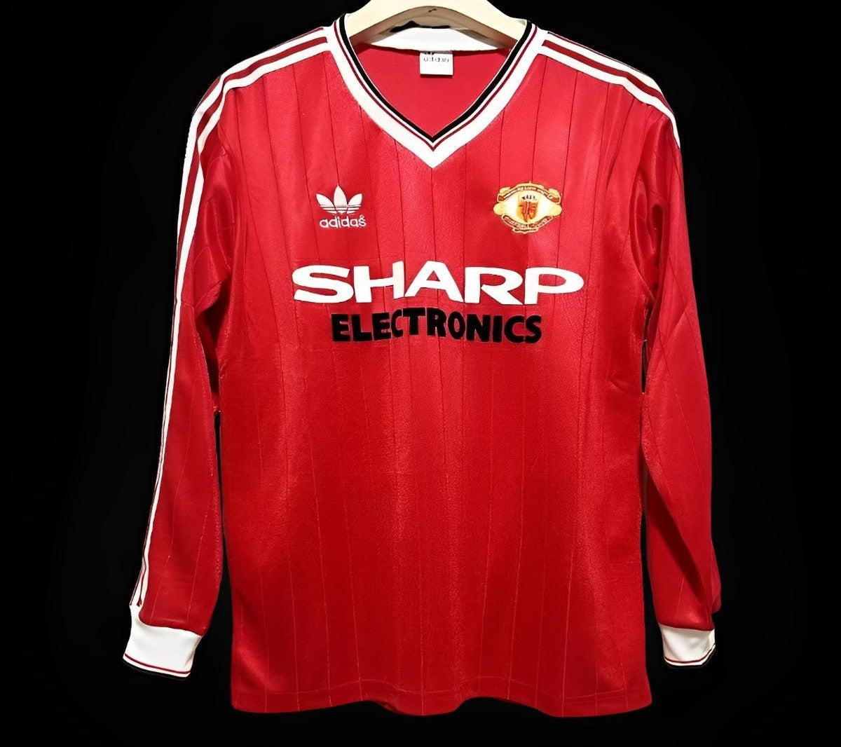 Camiseta de local de manga larga del Manchester United 1982/83 (nueva)