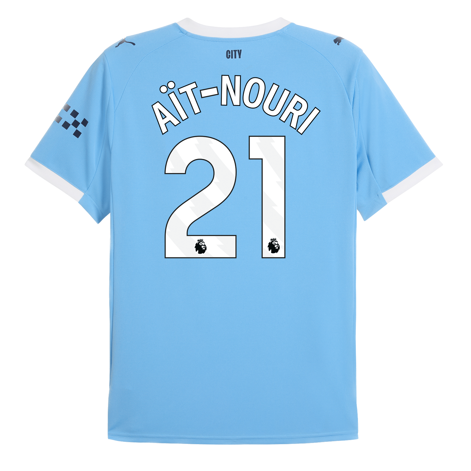 2025/26 Man City Nouri 21 Home Player Jersey