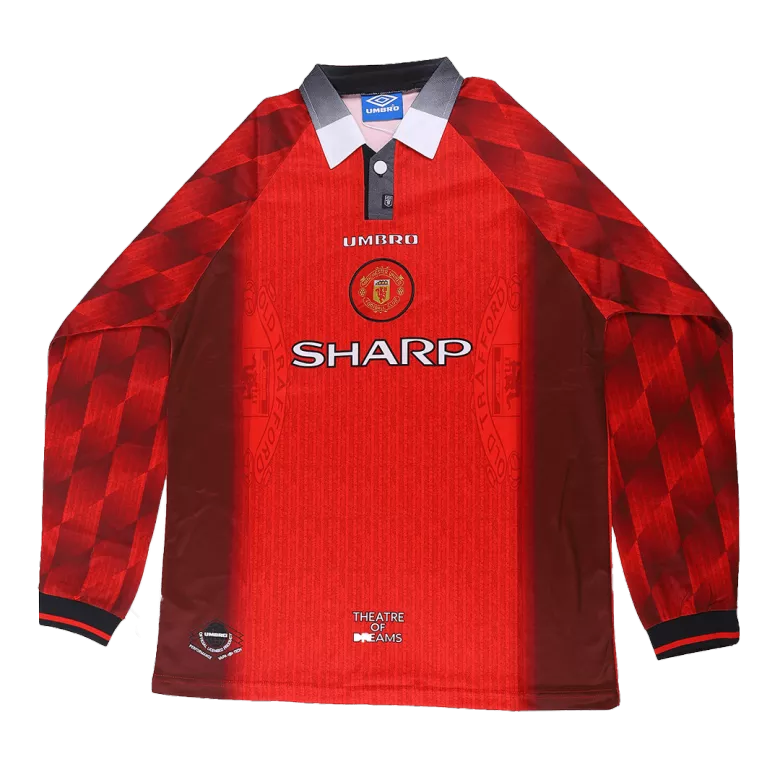 Camiseta de manga larga local del Manchester United 1996/97 (Excelente)