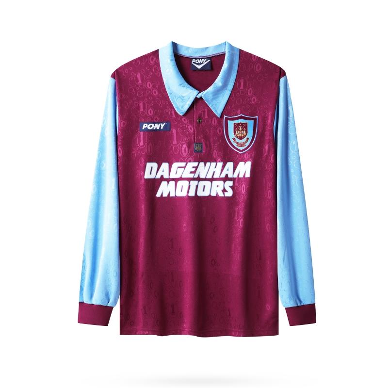 Camiseta de local de manga larga del West Ham United 1995/97 (Excelente)