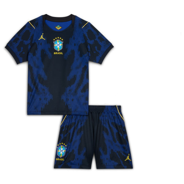 2026 World Cup Brazil Away Kids Kit