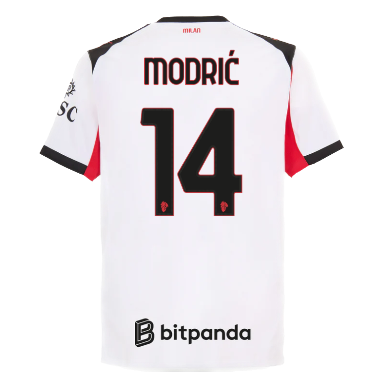 2025/26 Ac Milan MODRIC 14 Away Jersey