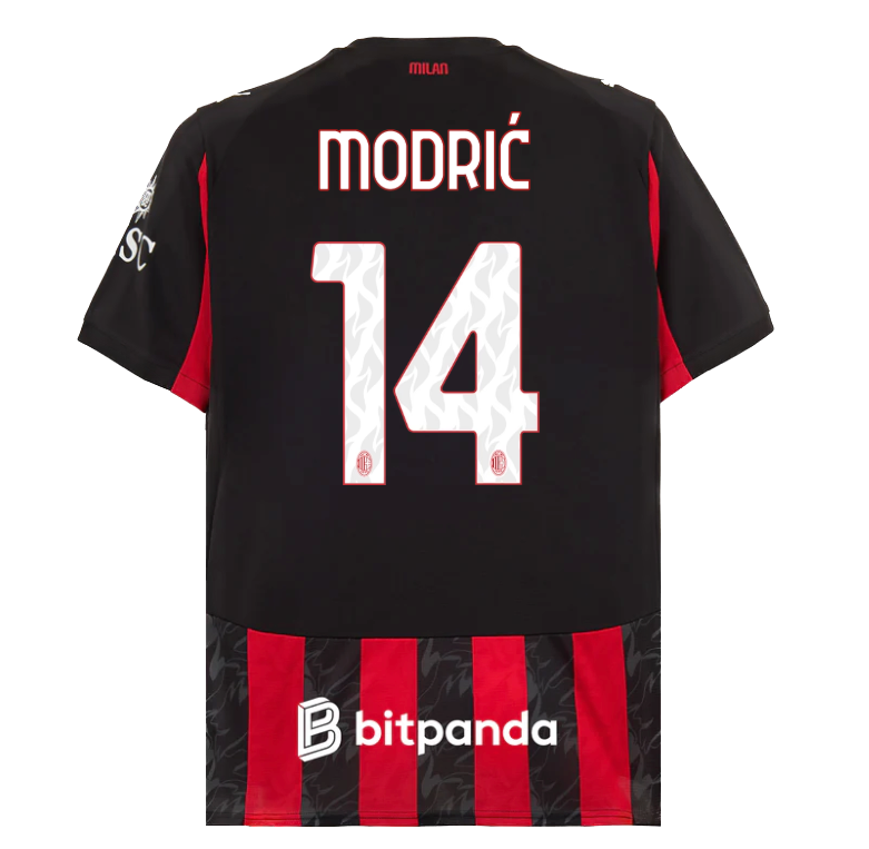 2025/26 Ac Milan MODRIC 14 Home Player Jersey