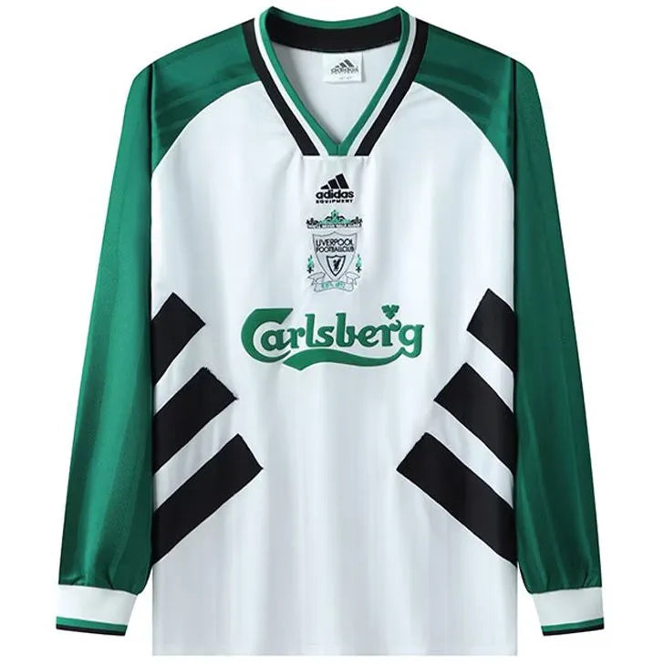 Camiseta de visitante de manga larga del Liverpool 1993/95 (muy buena)