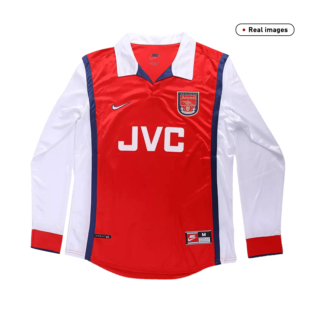 1998/99 Arsenal Koszulka z długim rękawem Domowa (Doskonała)