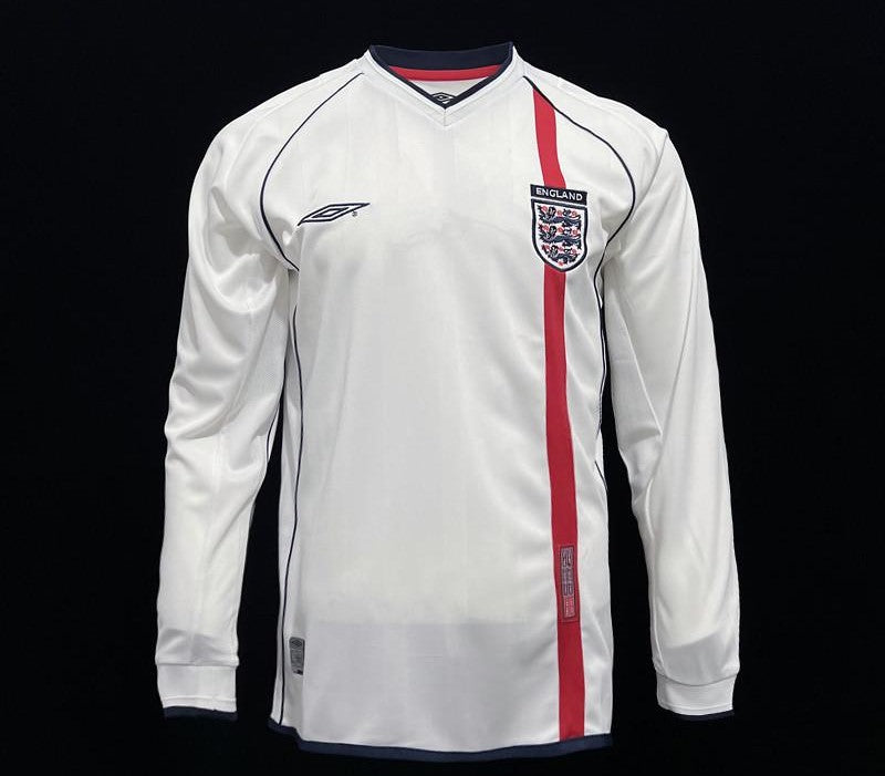 2002 England Long Sleeve Home (Mint)