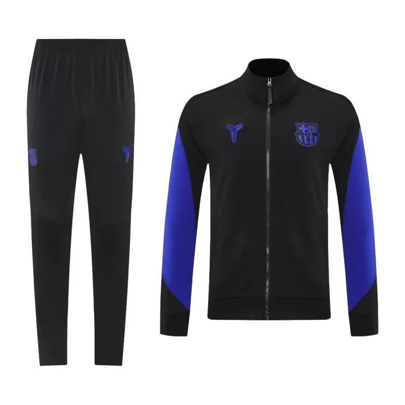 2025/26 Barcelona Jacket Tracksuit - Black & Purple