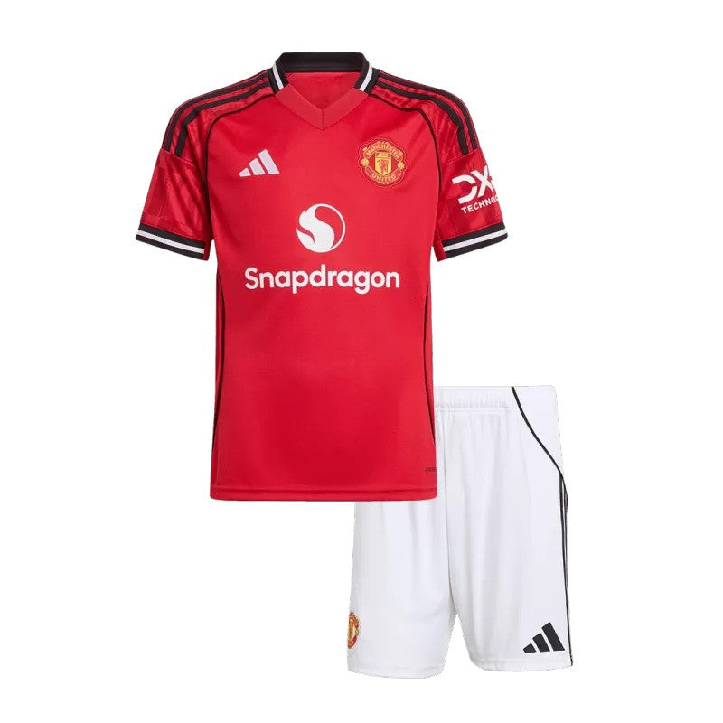 2025/26 Manchester United Home Kids Kit