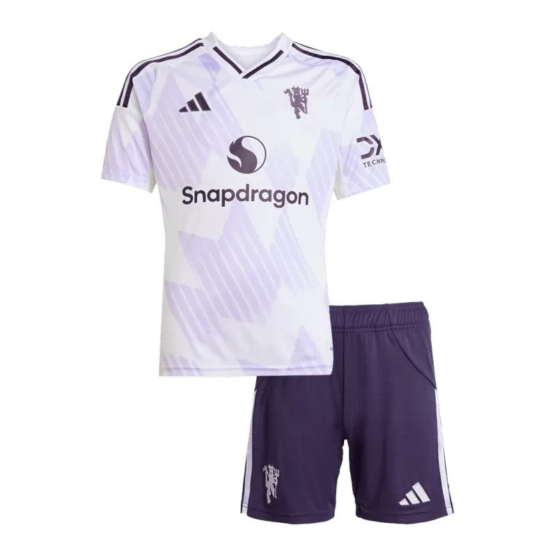 2025/26 Manchester United Away Kids Kit