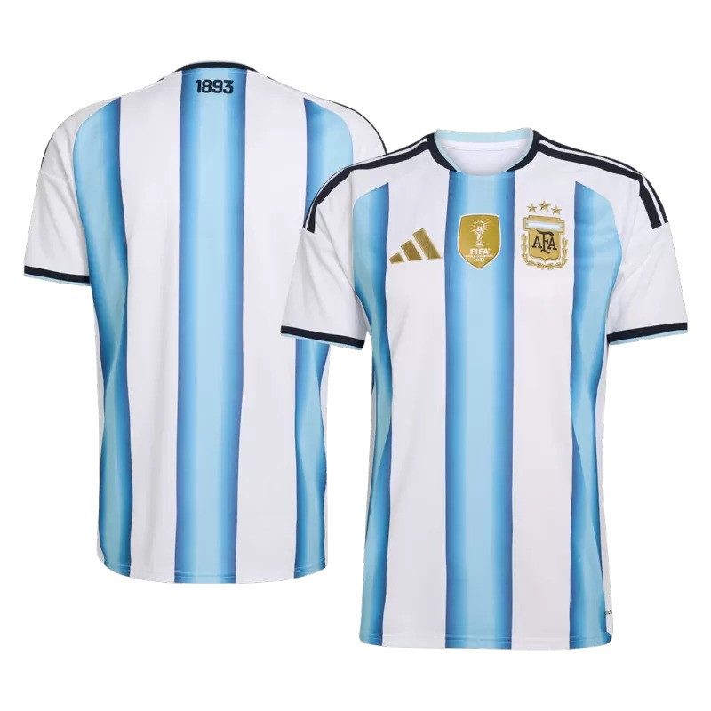 2026 World Cup Argentina Home Jersey with World Champions Patch