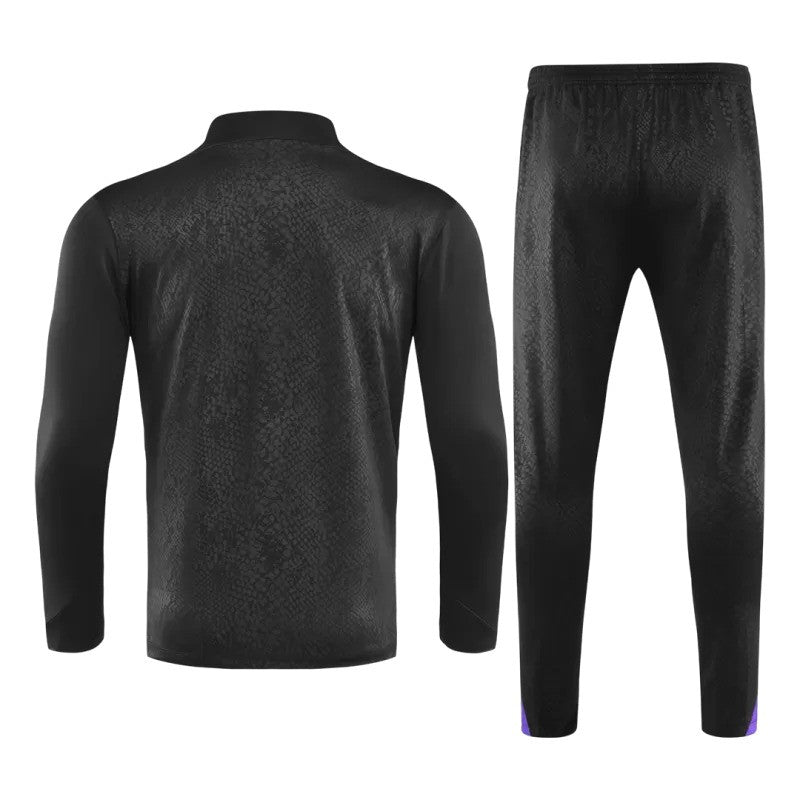 2025/26 Barcelona 1/4 Zip Tracksuit - Black