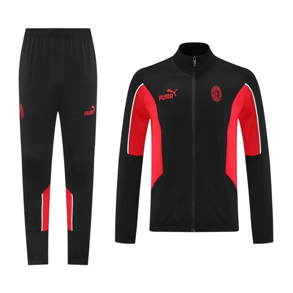 2025/26 AC Milan Jacket Tracksuit - Black