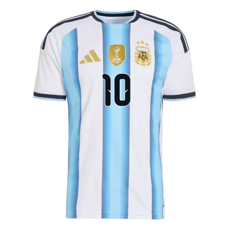 2026 World Cup Argentina Messi Home Jersey with World Champions Patch