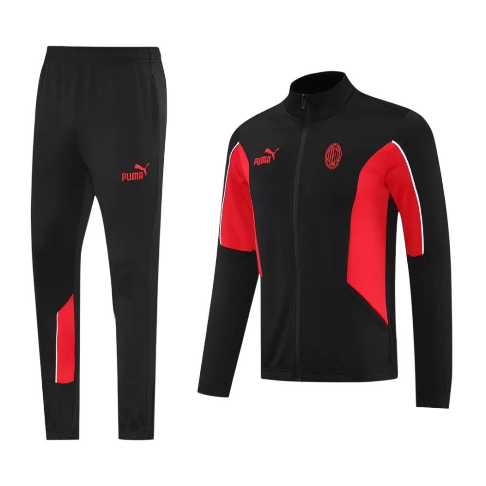 2025/26 AC Milan Jacket Tracksuit - Black