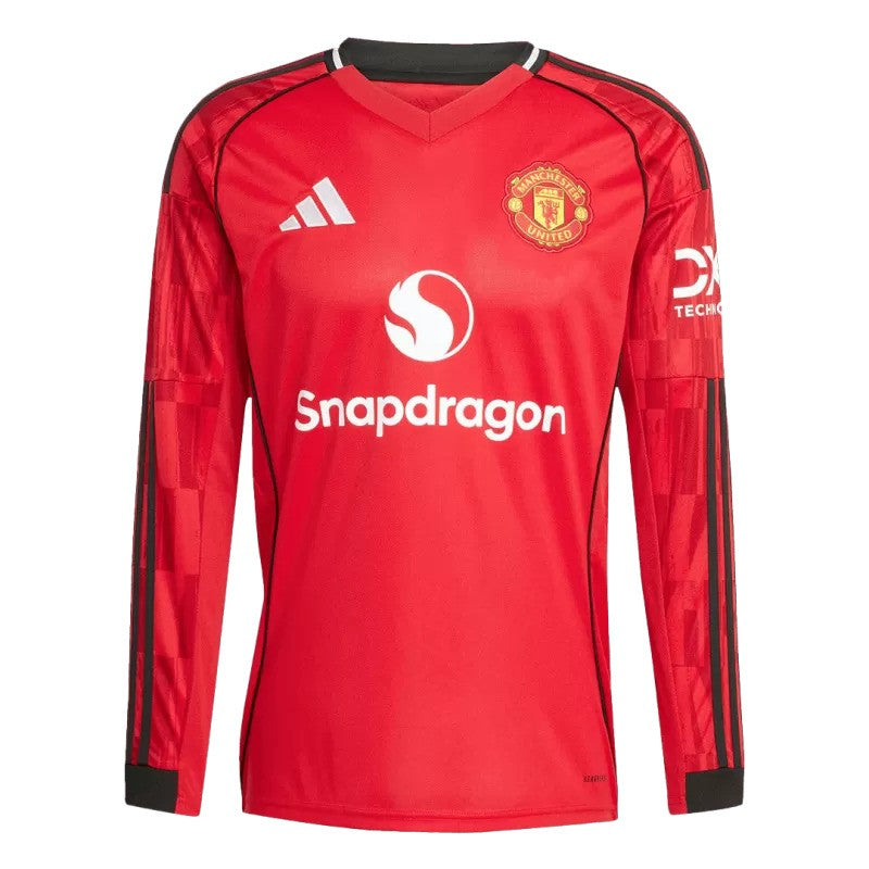 2025/26 Man United Home Long Sleeve Jersey