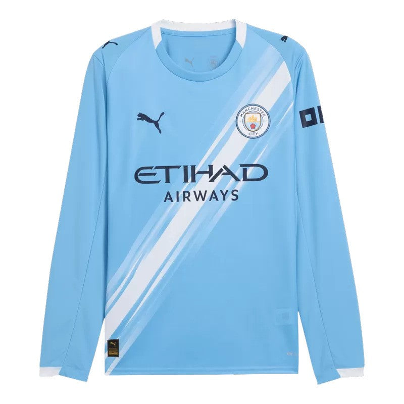 2025/26 Man City Home Long Sleeve Jersey