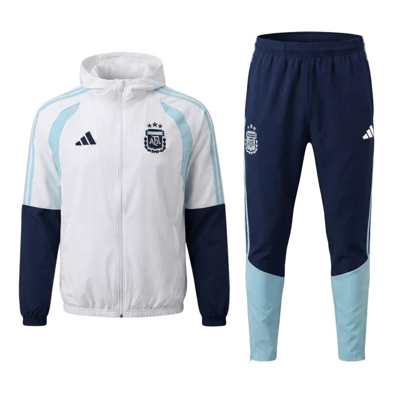 2026 Argentina Hoodie Tracksuit - White