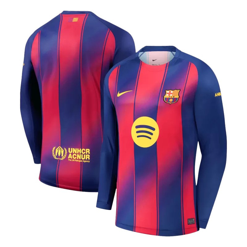 2025/26 Barcelona Home Long Sleeve Jersey