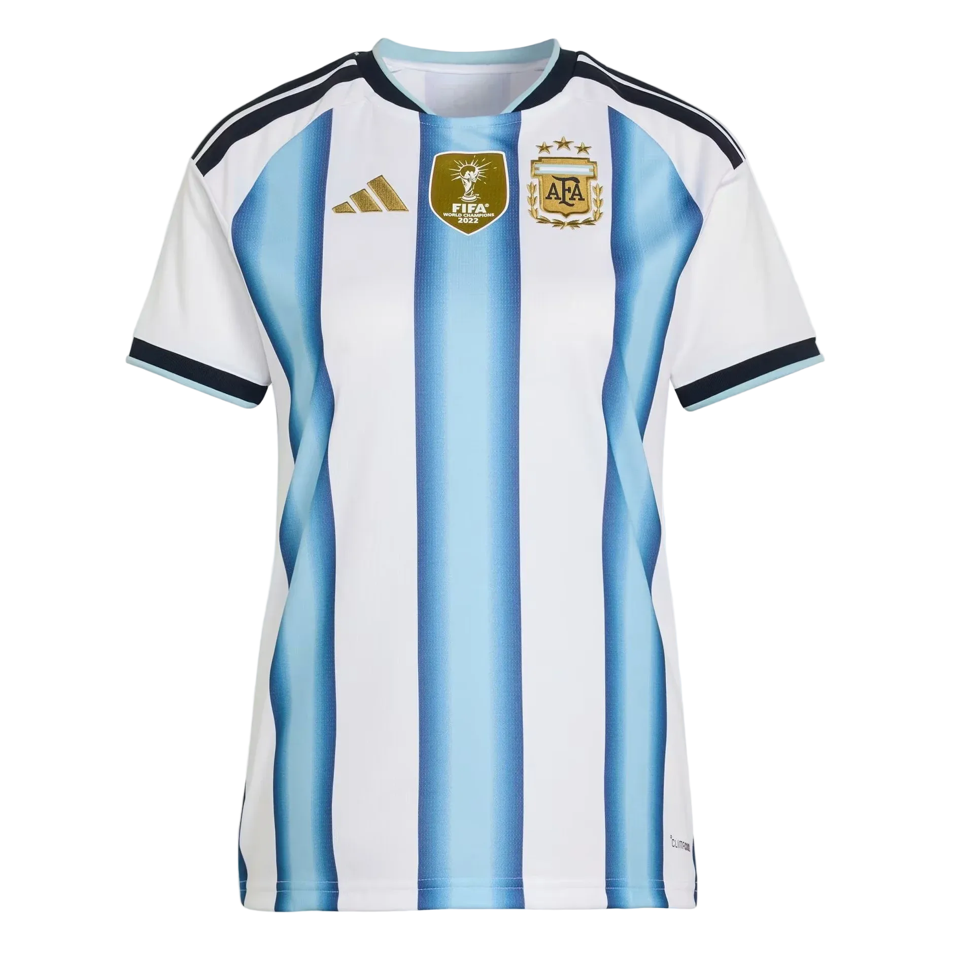 2026 World Cup Argentina Home Women's Jersey with World Champions Patch