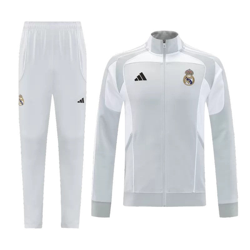 2025/26 Real Madrid Jacket Tracksuit - Grey