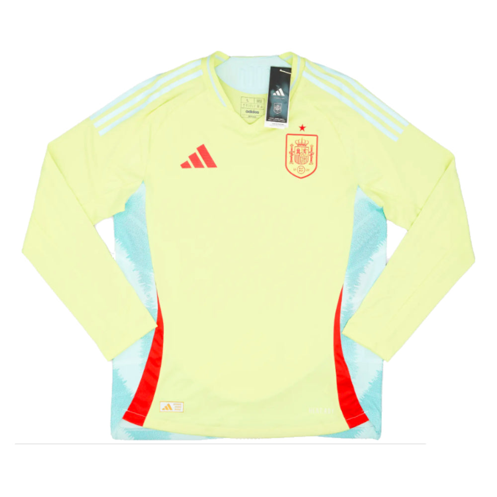 2024-2025 Spain Authentic Long Sleeve Away Shirt_0