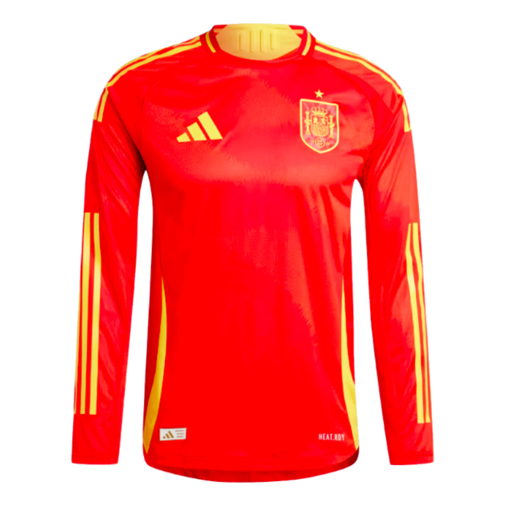 2024-2025 Spain Authentic Long Sleeve Home Shirt_0